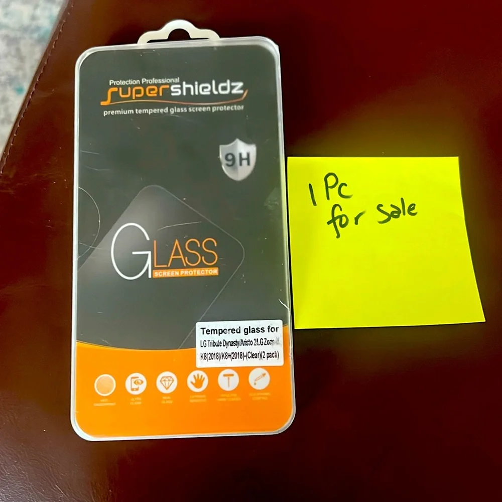 LG (Tribute HD) 1 pc Tempered Glass Screen Protector NWT incl installation tools